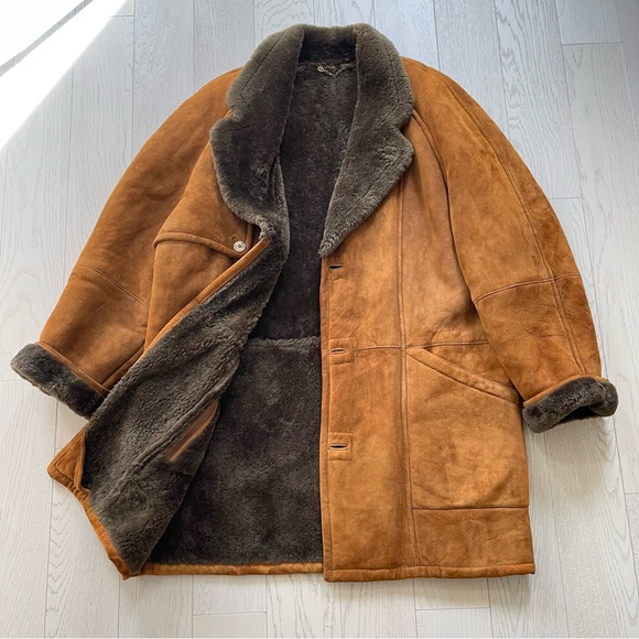 Vintage Jackets & Coats Elisa Sob Genuine Shearling Sherpa Lined